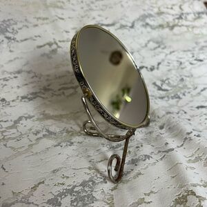 Vintage Double Sided Vanity Shaving mirror with magnifying side